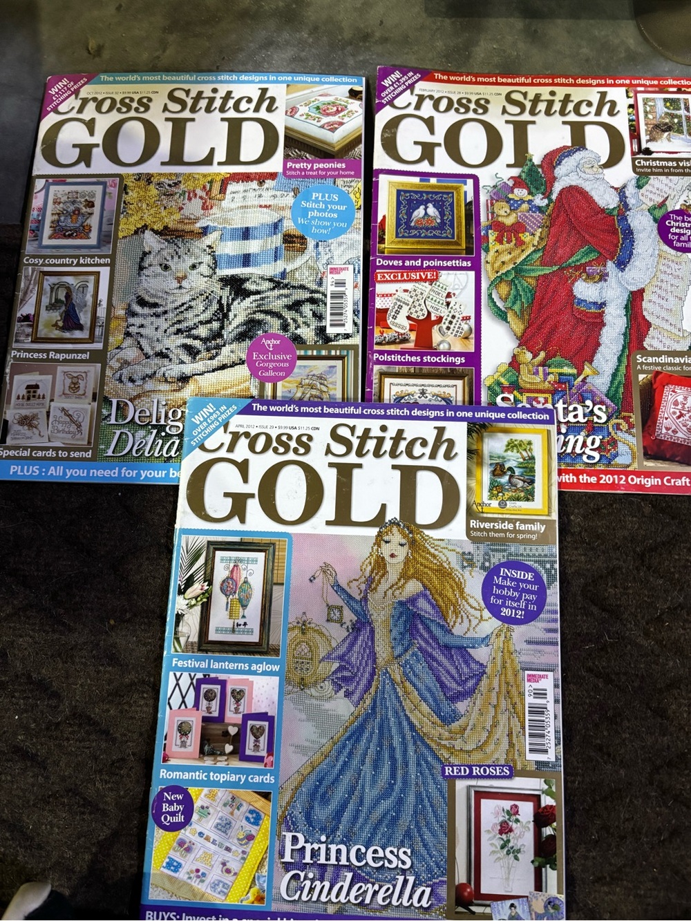 Cross Stitch Gold Lot of 3 magazines